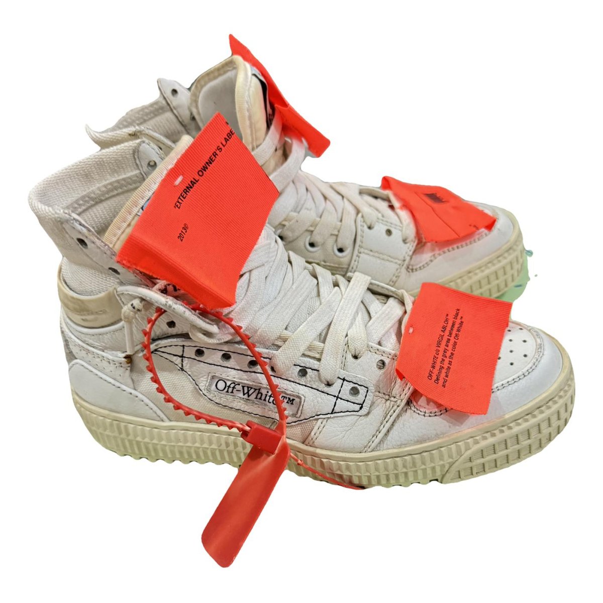 Off-Court leather trainers