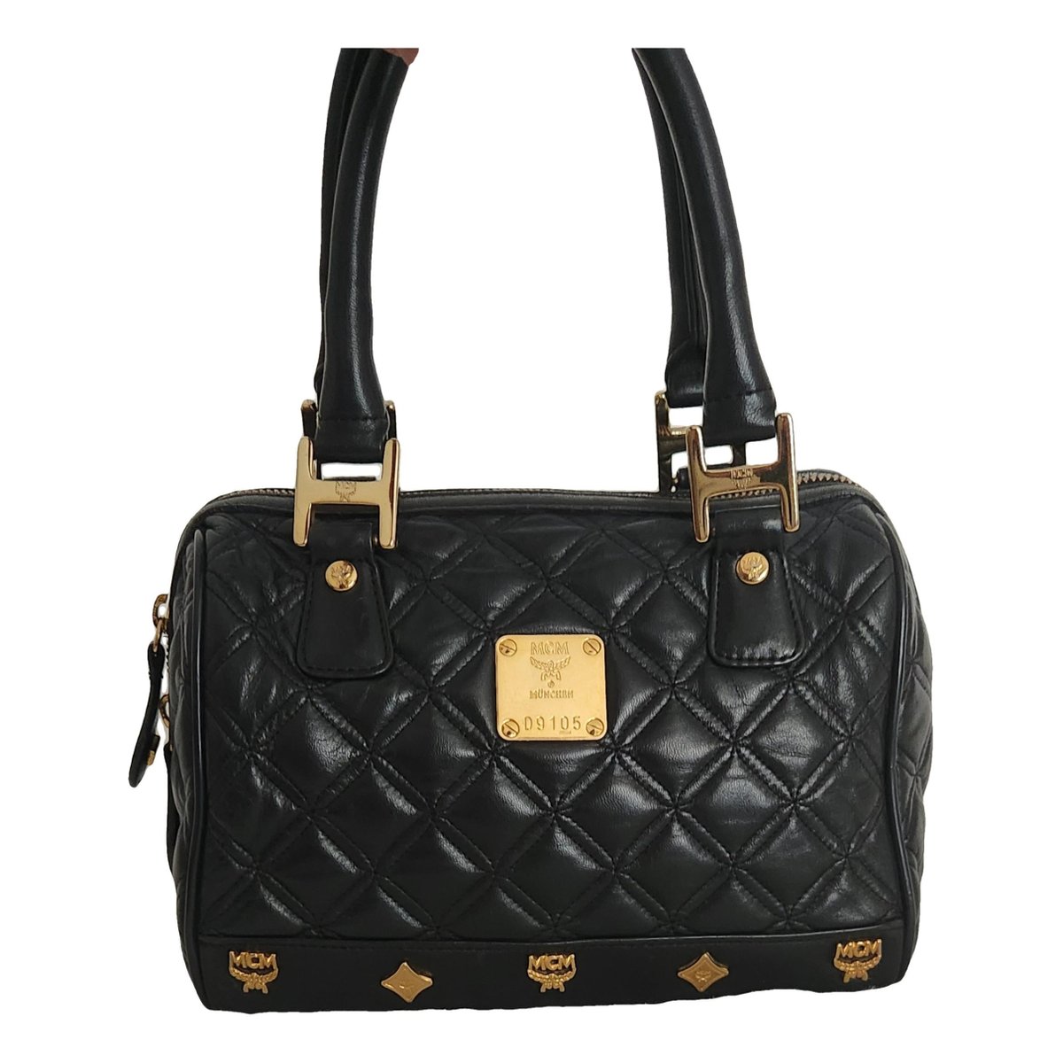 Boston leather satchel