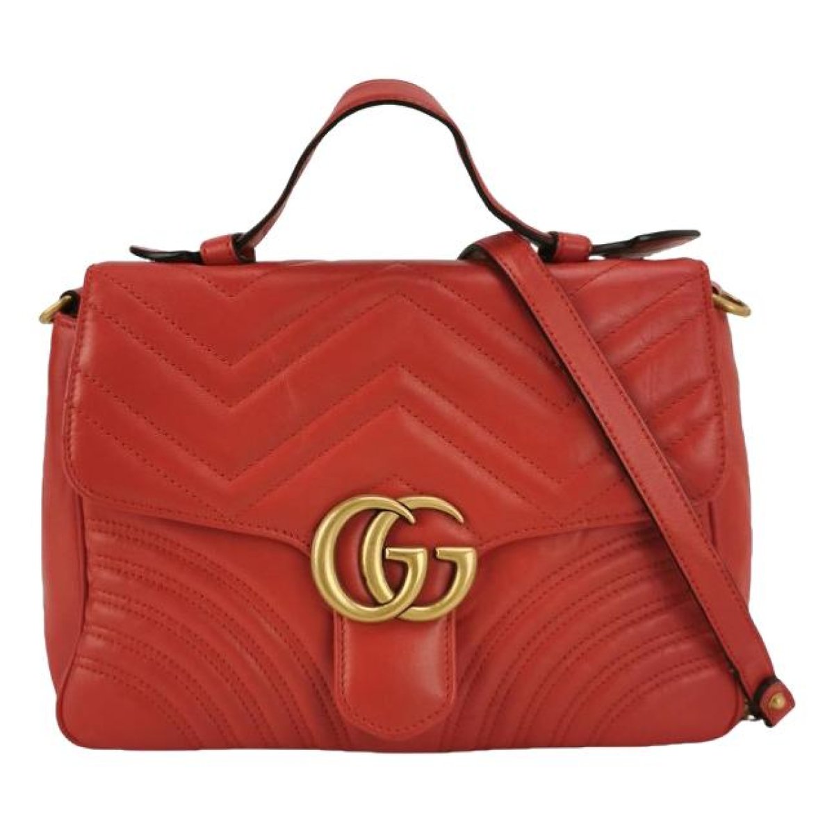 GG Marmont Flap leather handbag