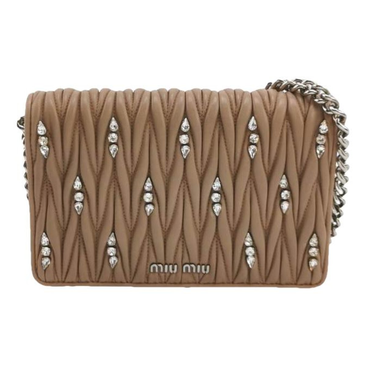 Miu delice leather handbag