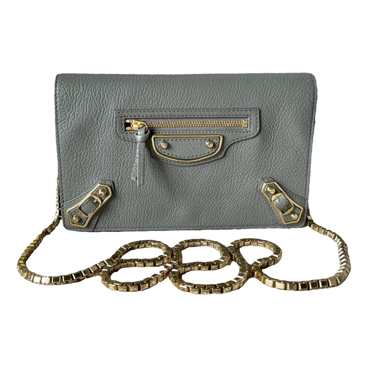 City leather handbag
