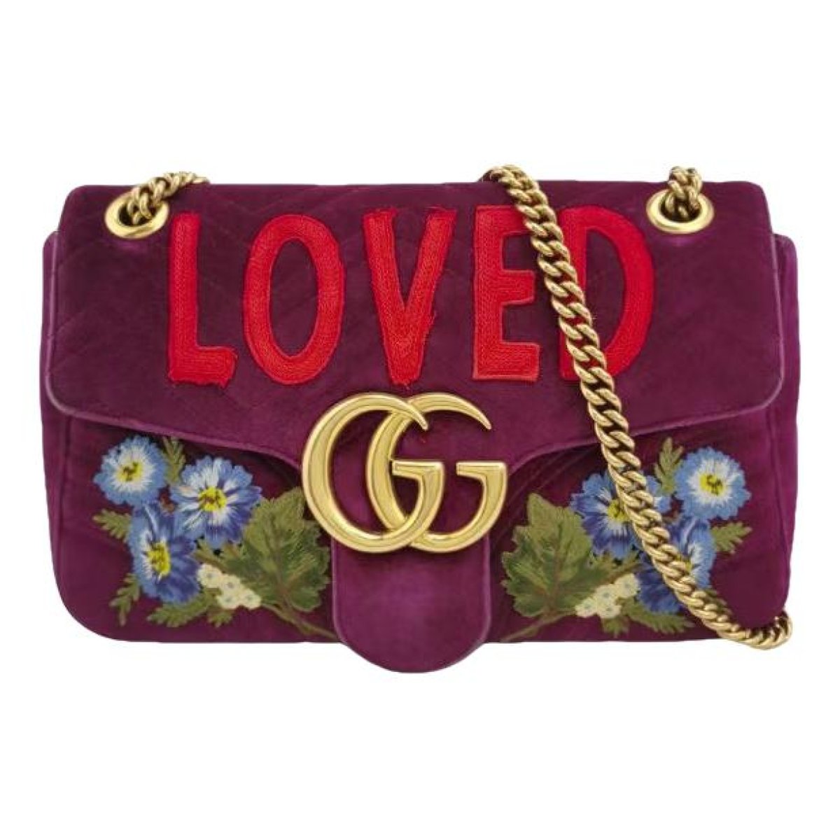 GG Marmont Flap leather crossbody bag