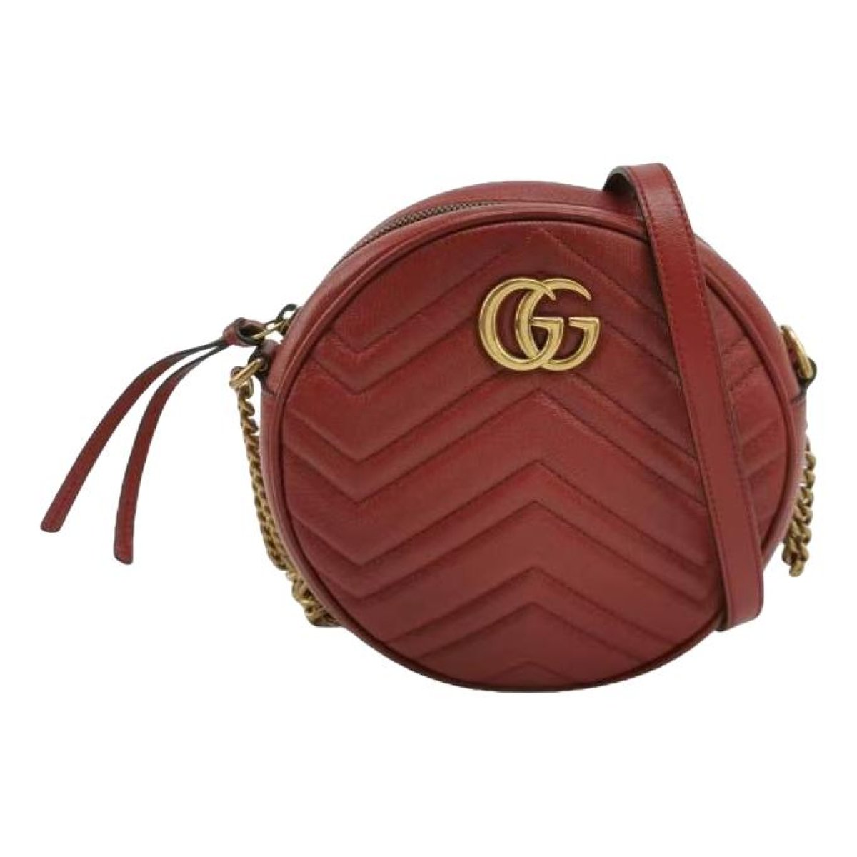 GG Marmont Round leather crossbody bag