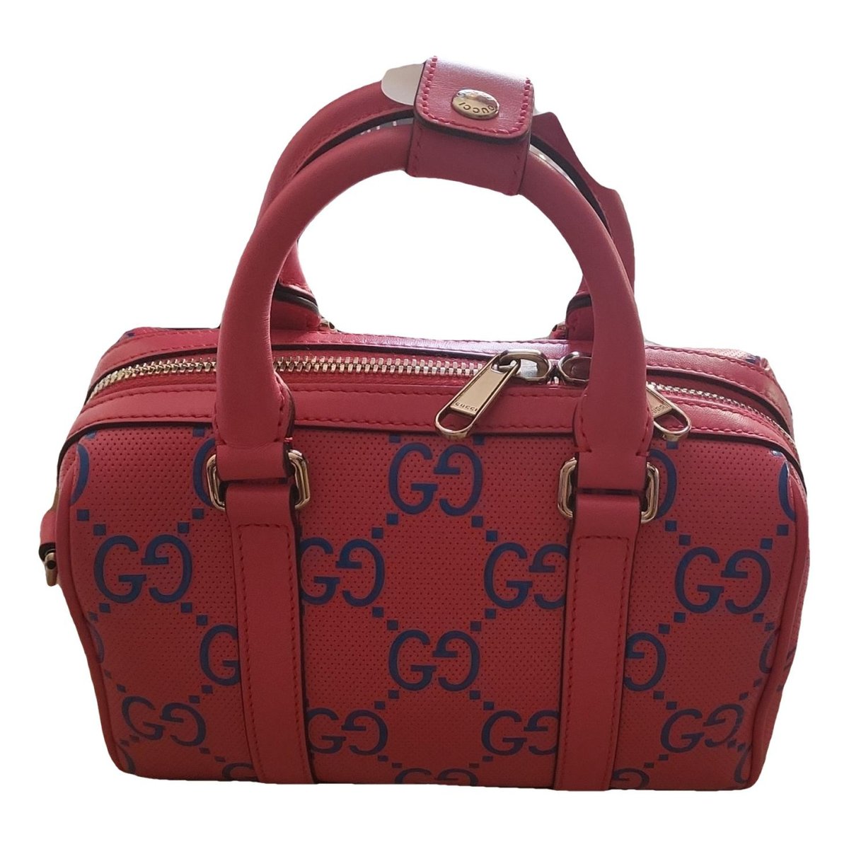 Boston leather handbag