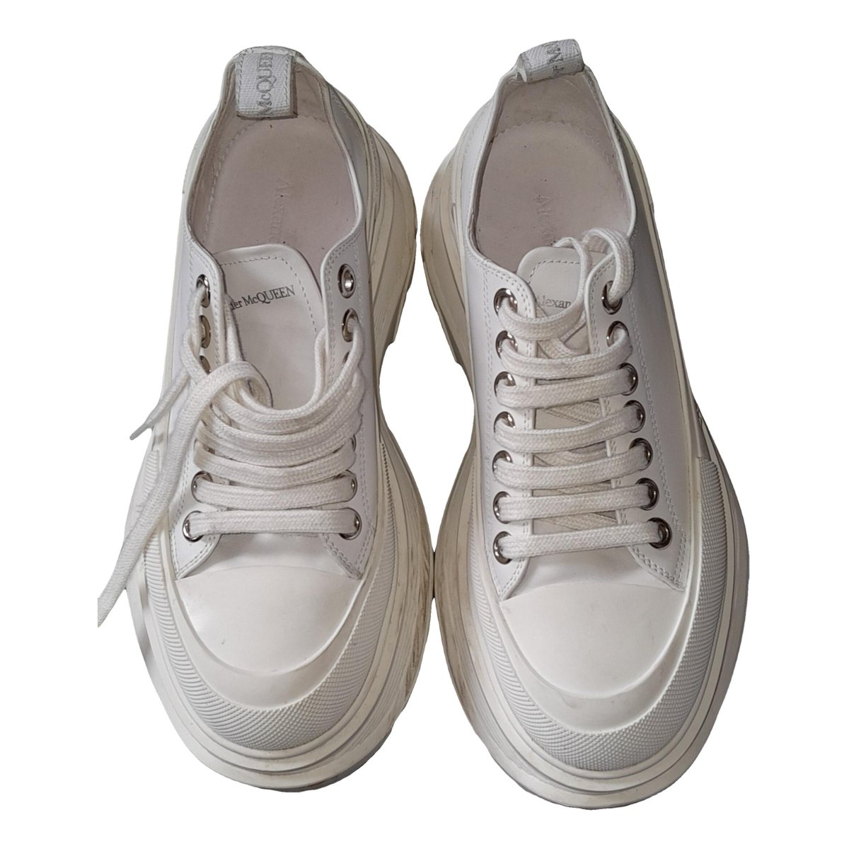 Tread Slick leather trainers