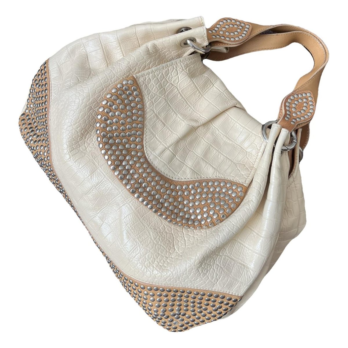 Biker leather handbag