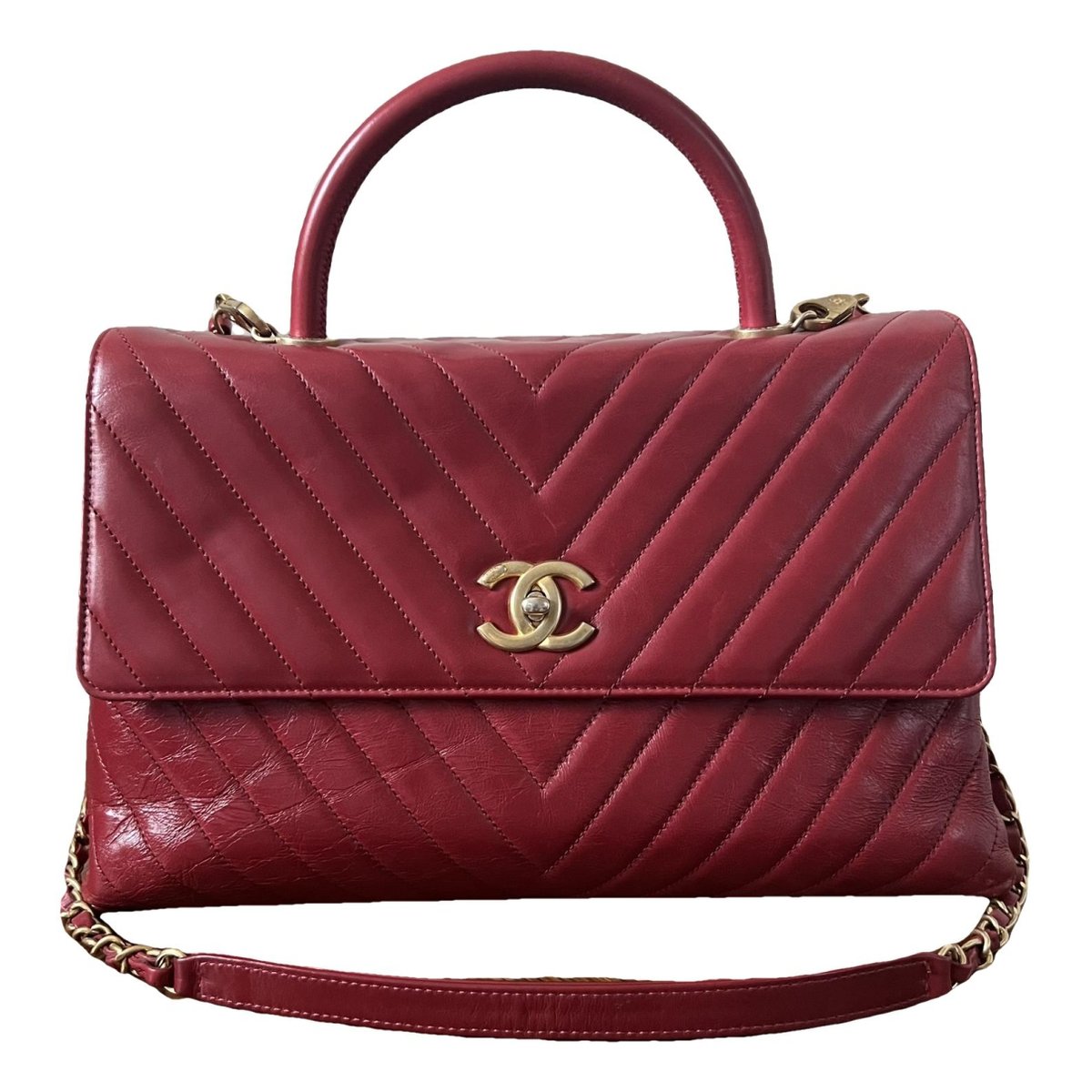 Coco Handle leather handbag