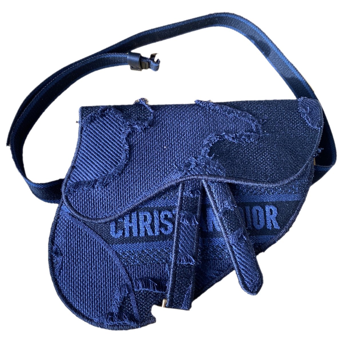 Saddle cloth clutch bag
