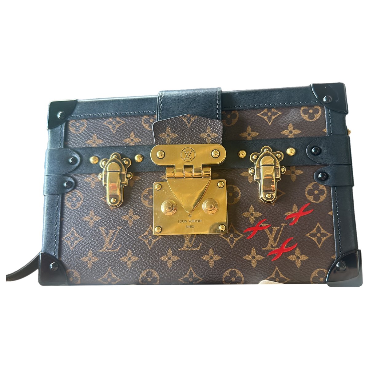 Petite Malle leather handbag