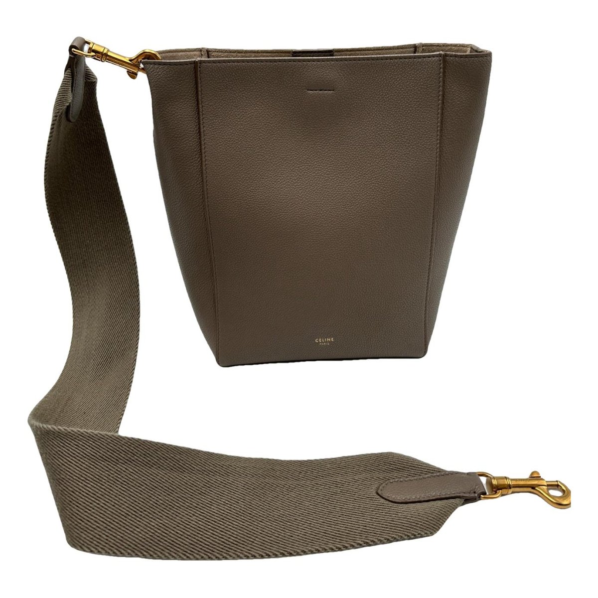 Seau Sangle leather handbag