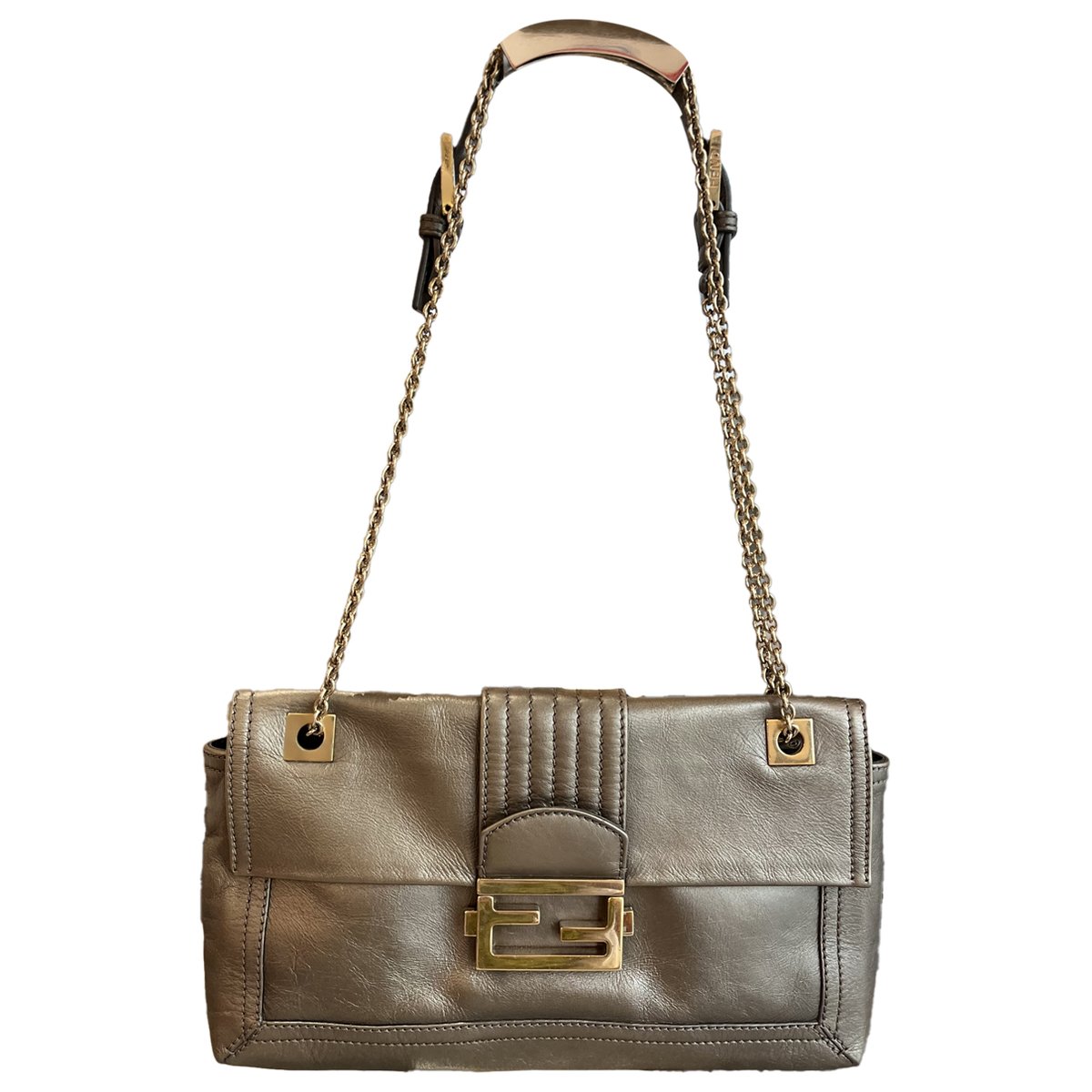 Baguette Chain leather handbag