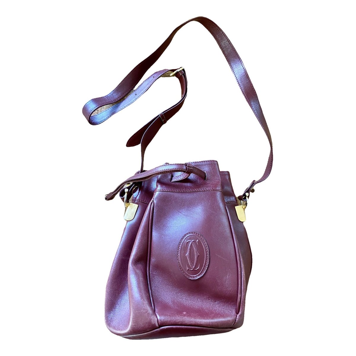 Seau leather handbag