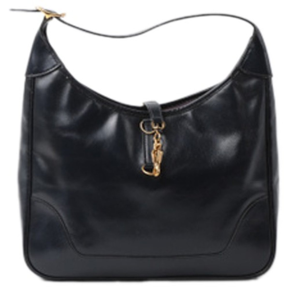 Trim leather handbag