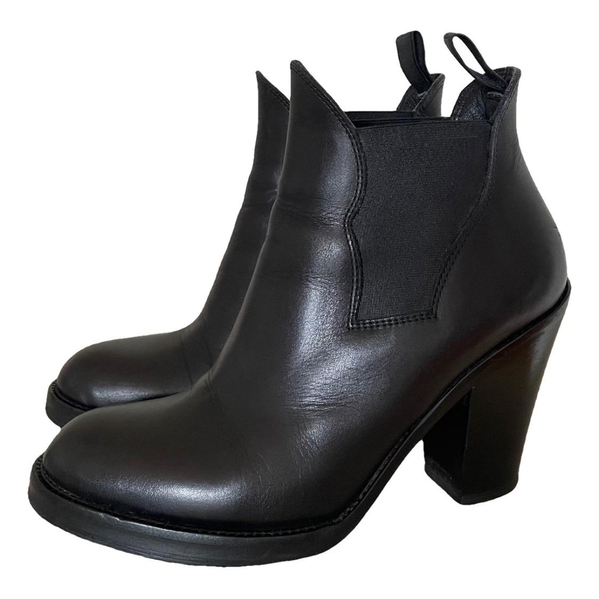 Star leather western boots