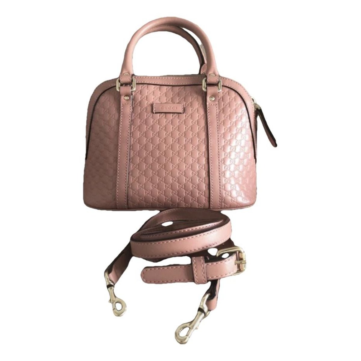 Dôme leather handbag