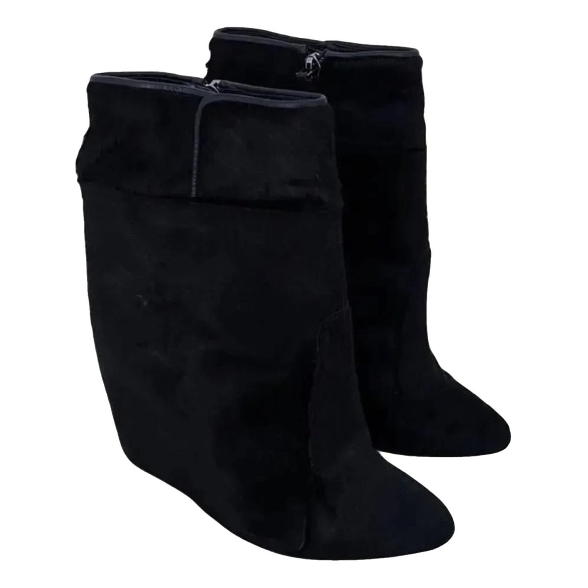 Shark pony-style calfskin boots