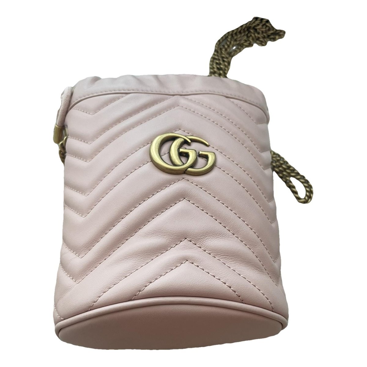 GG Marmont Chain Bucket leather crossbody bag