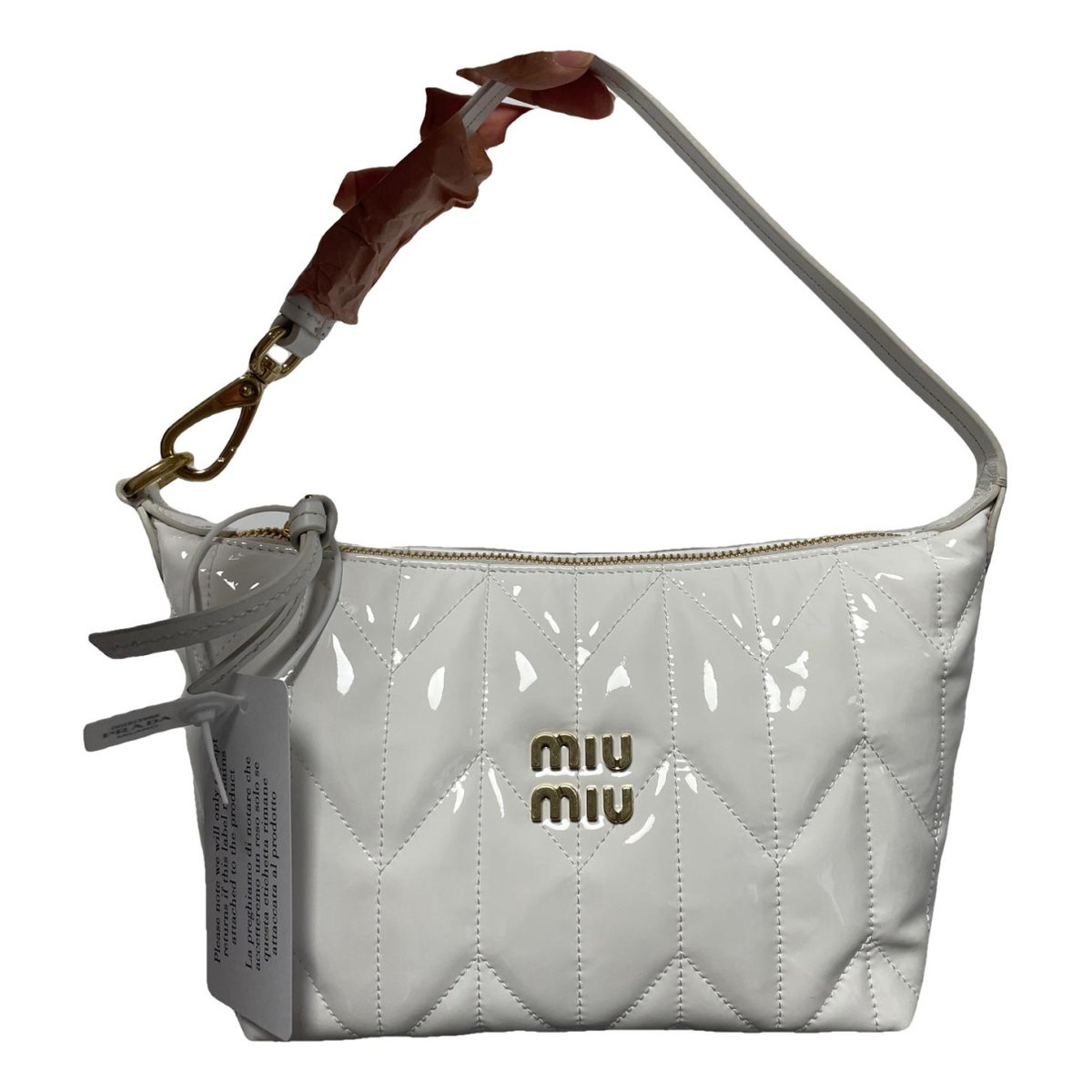 Miu Spirit patent leather handbag