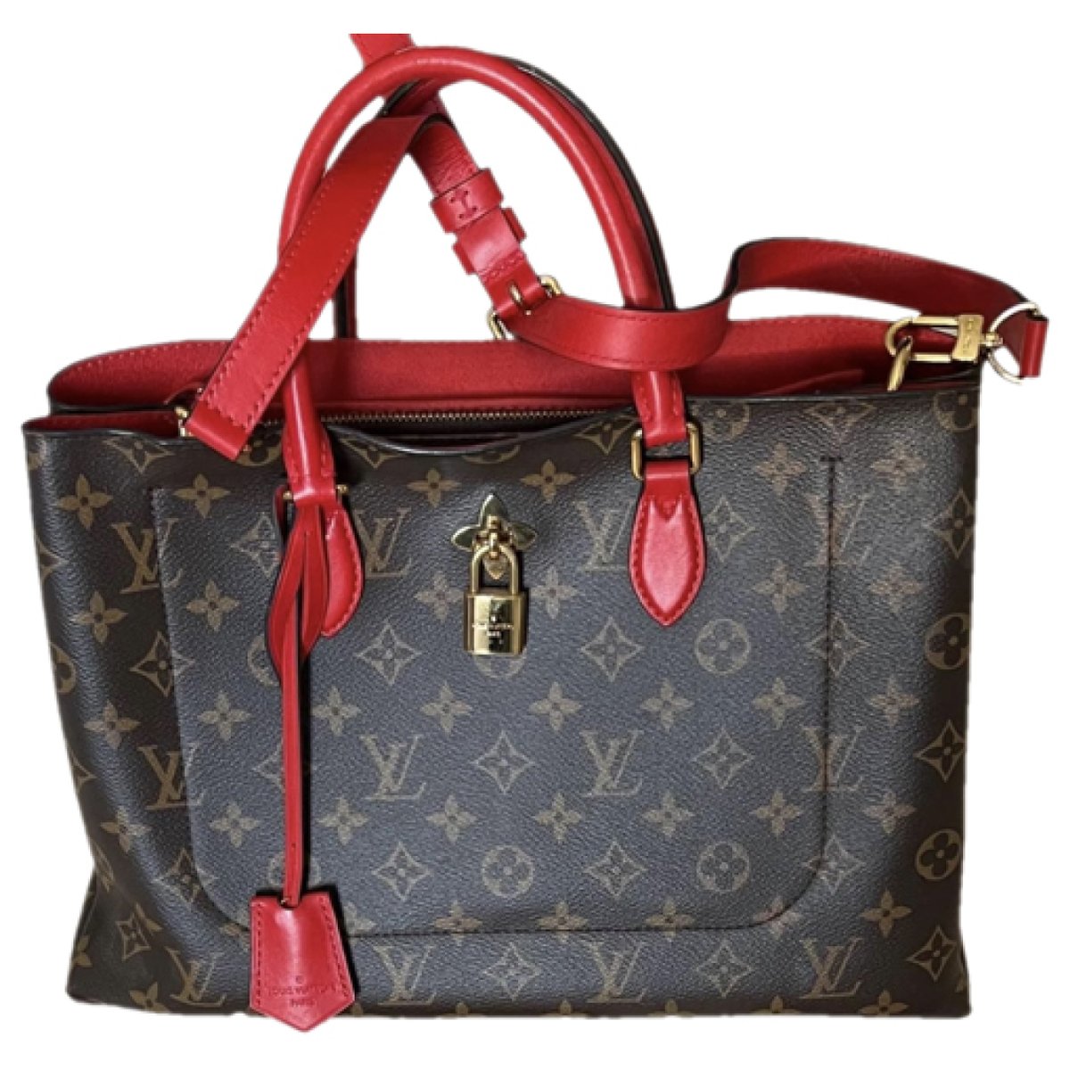 Flower Tote leather handbag