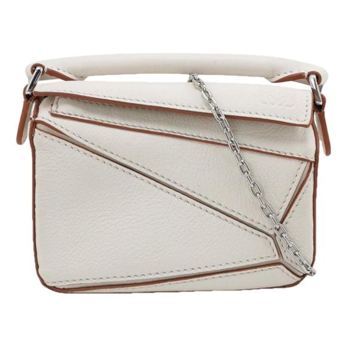 Puzzle leather crossbody bag
