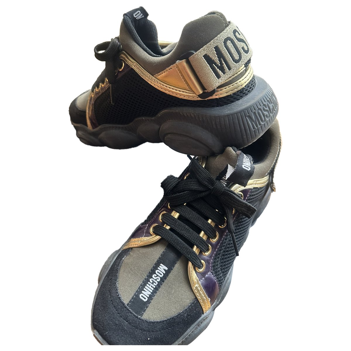 Teddy Pop leather trainers