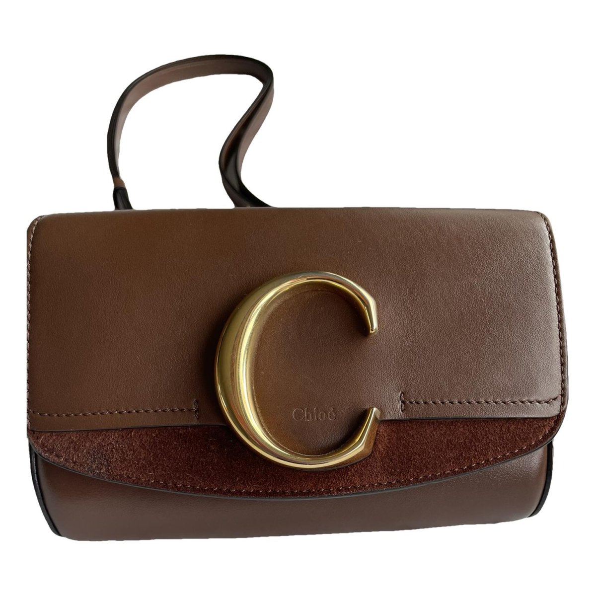 C leather crossbody bag