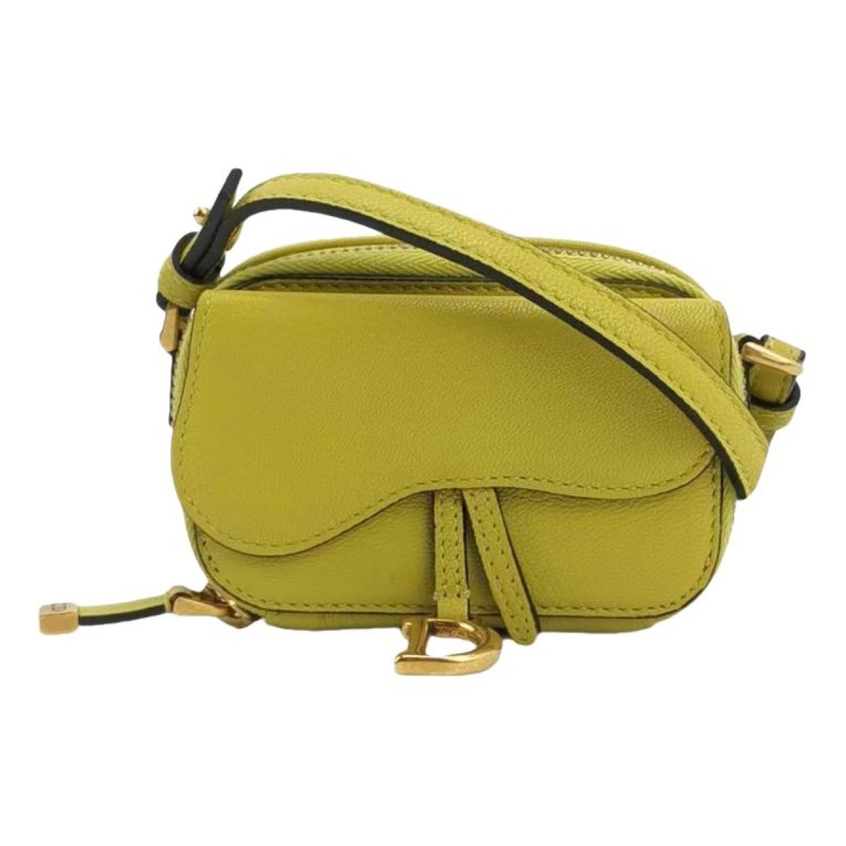 Double Saddle leather handbag