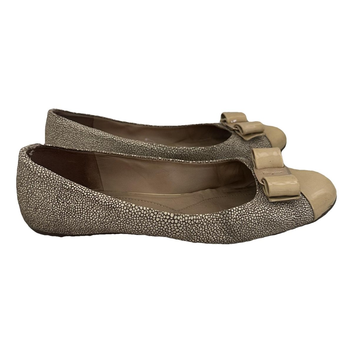 Vara patent leather ballet flats