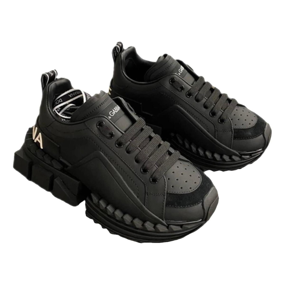 Super King leather trainers