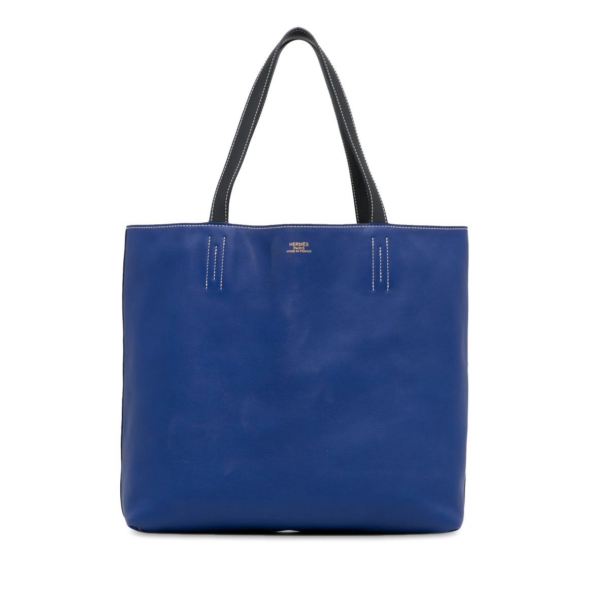 Double sens leather tote