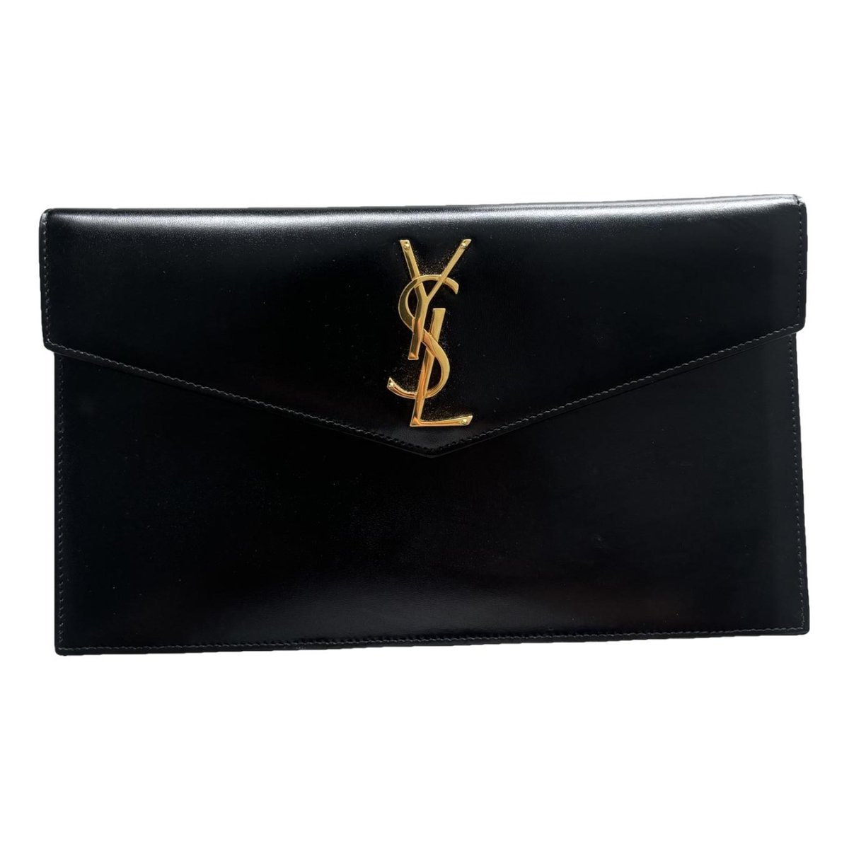Uptown leather clutch bag