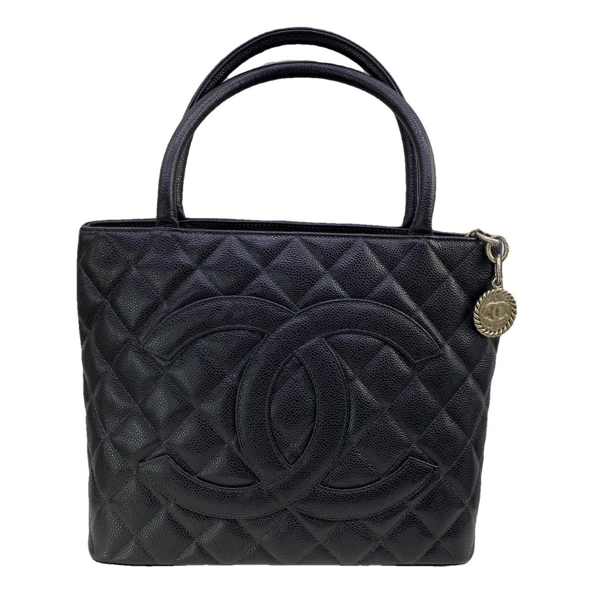 Médaillon leather handbag