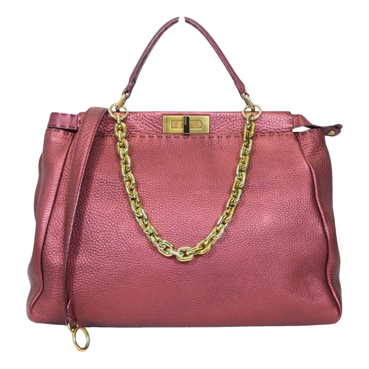 Peekaboo leather handbag
