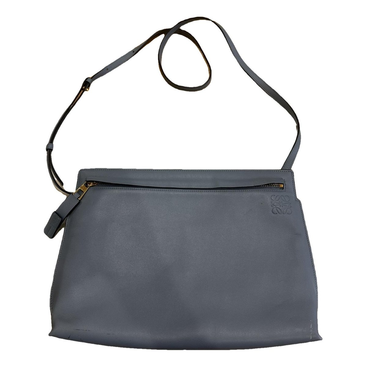 T Pouch leather clutch bag
