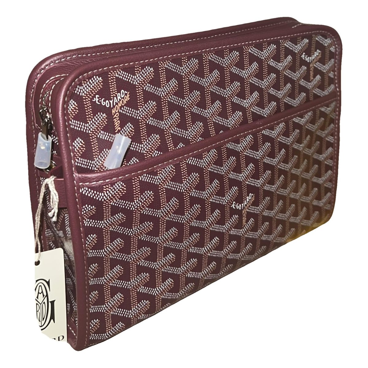 Jouvence leather clutch bag