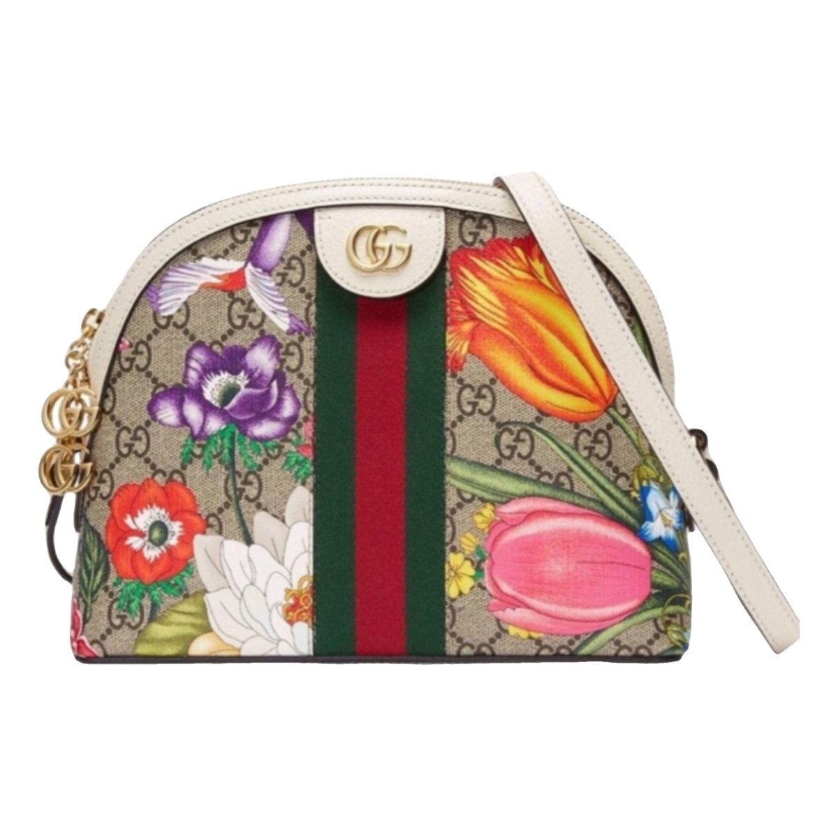 Ophidia Dome leather handbag