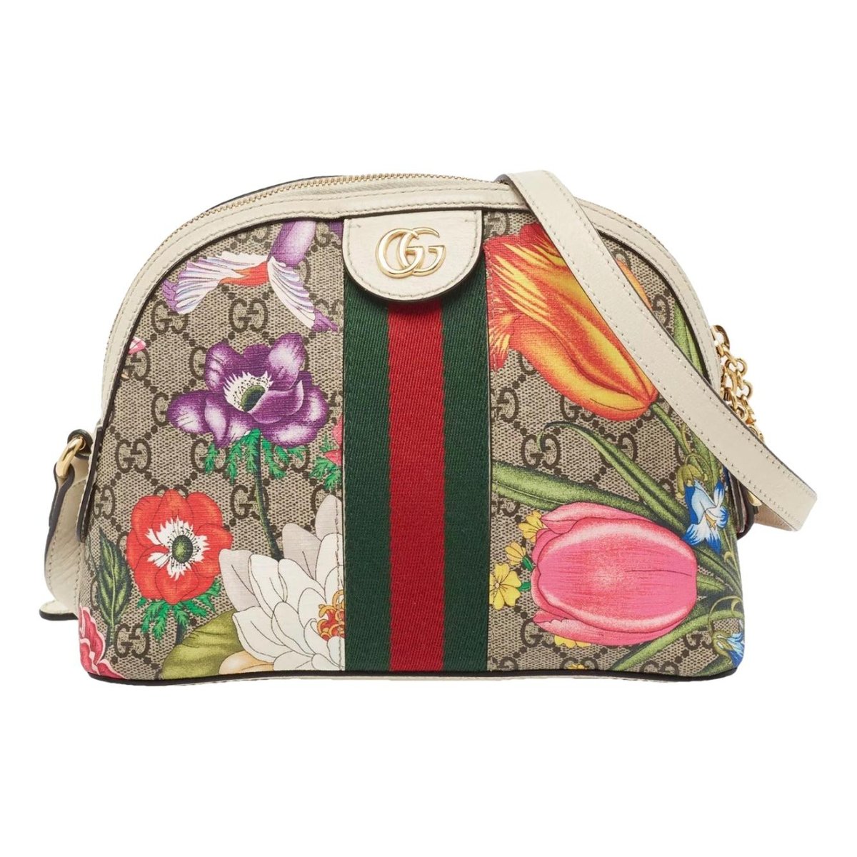 Ophidia Dome leather handbag