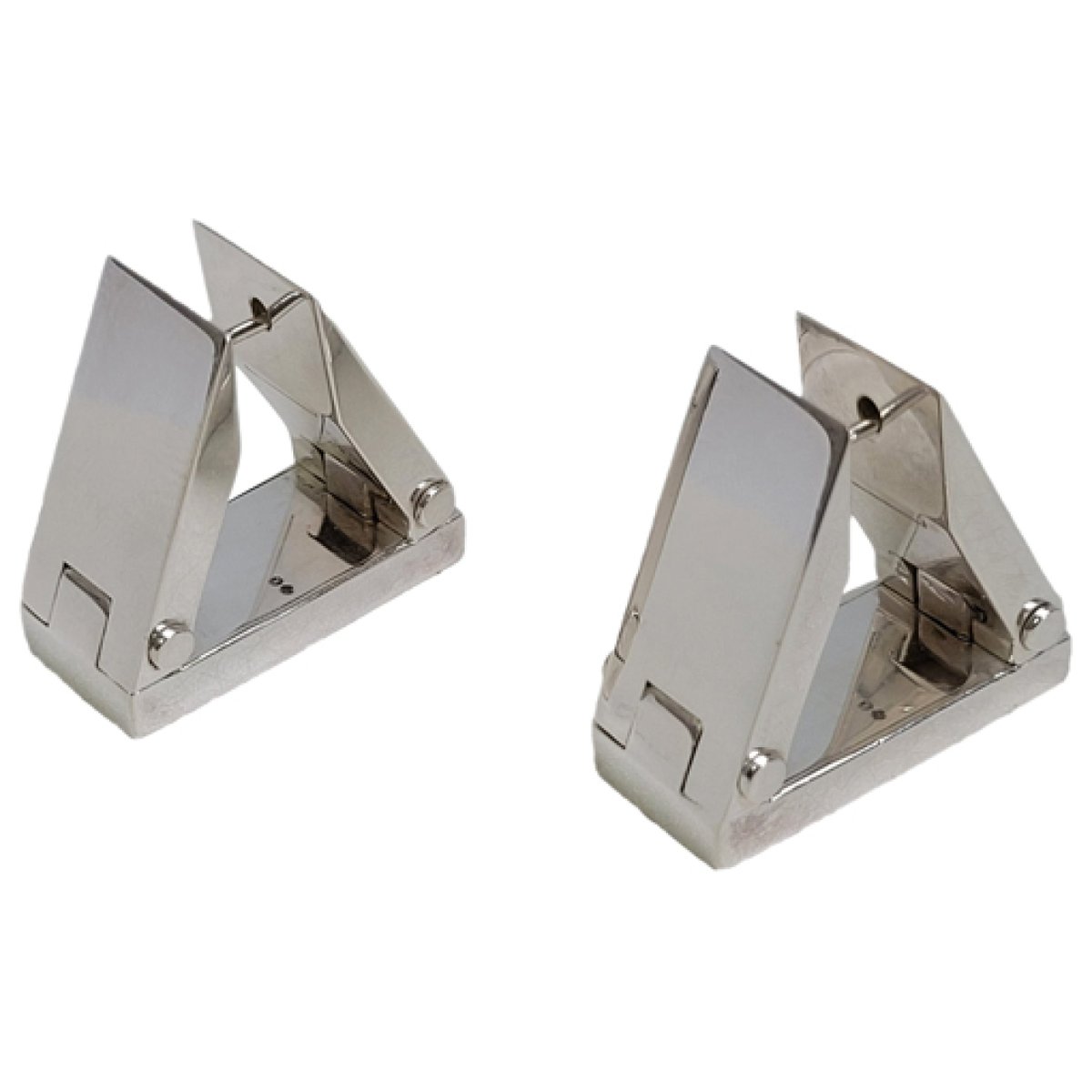 Bolt silver earrings