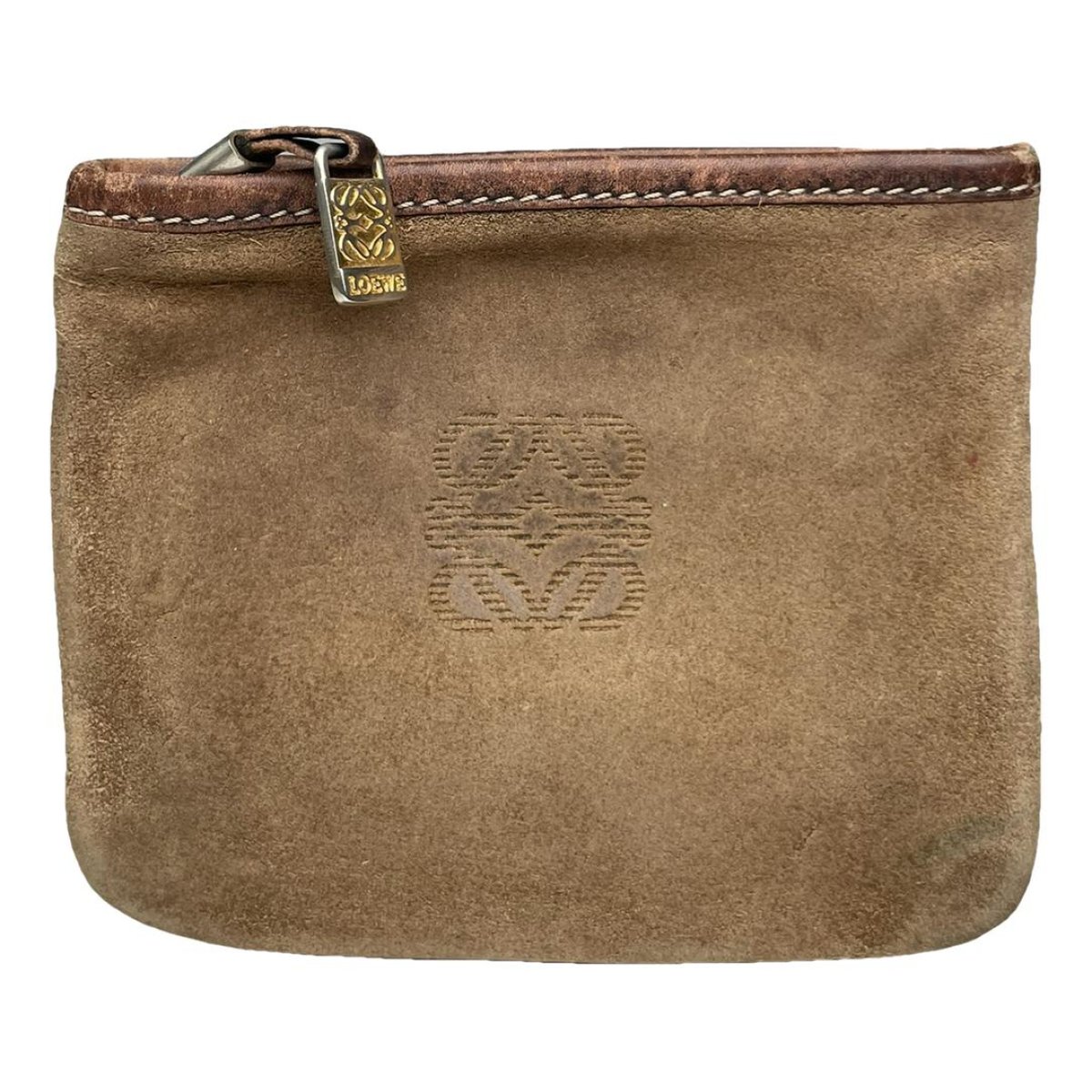 T Pouch leather clutch bag