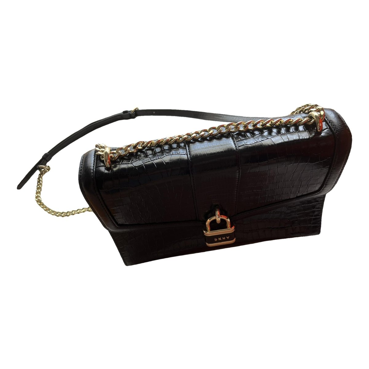 Patent leather handbag