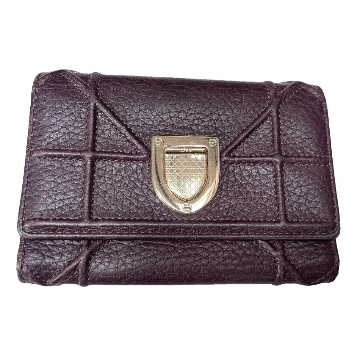 Diorama leather wallet