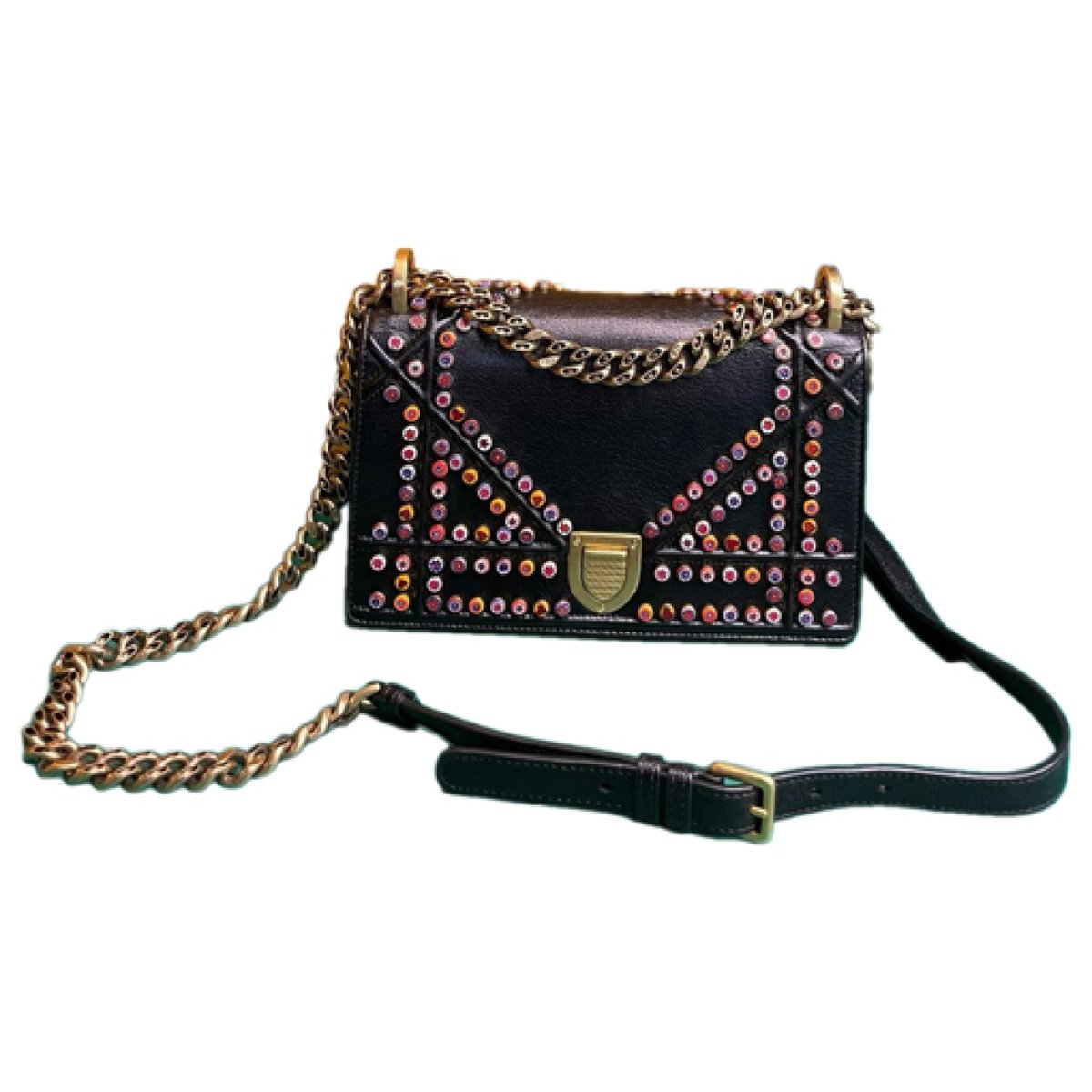 Diorama leather crossbody bag