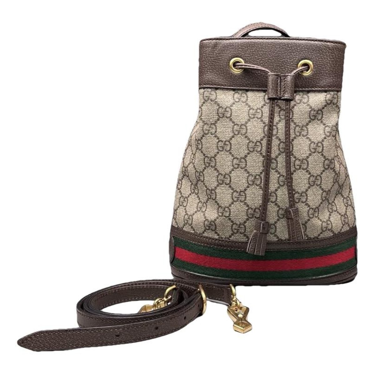 Ophidia Bucket vinyl crossbody bag