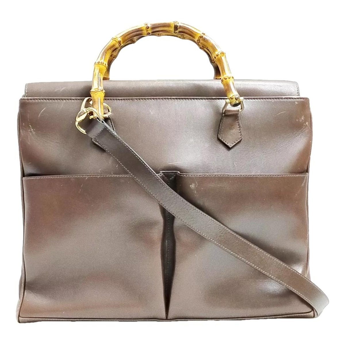 Vintage Bamboo leather tote