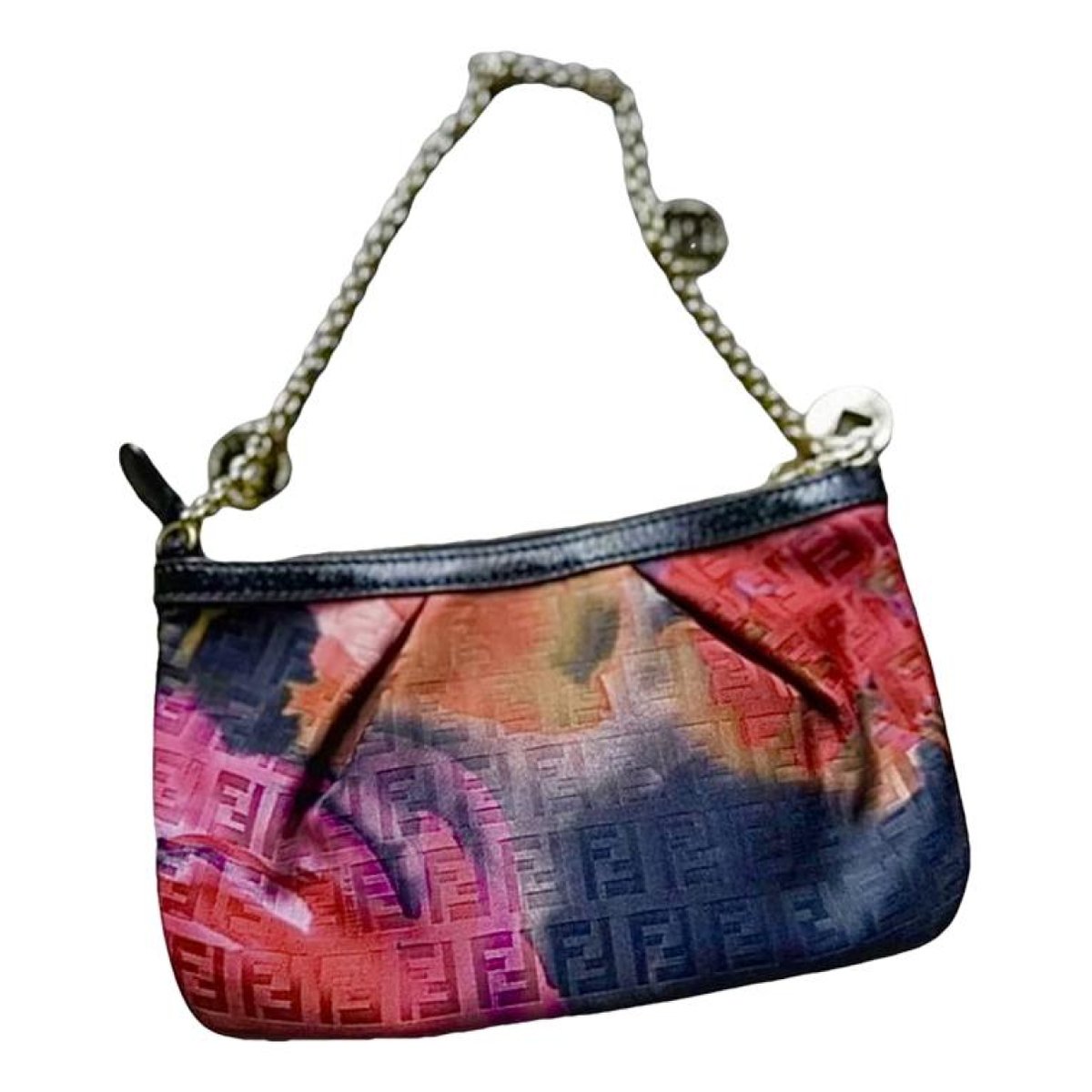 Baguette Chain silk handbag