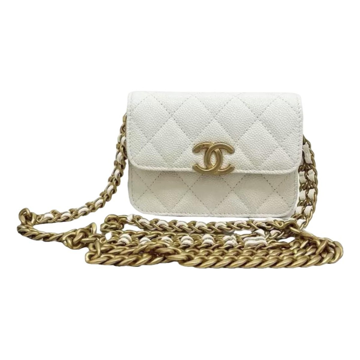 Wallet On Chain leather crossbody bag