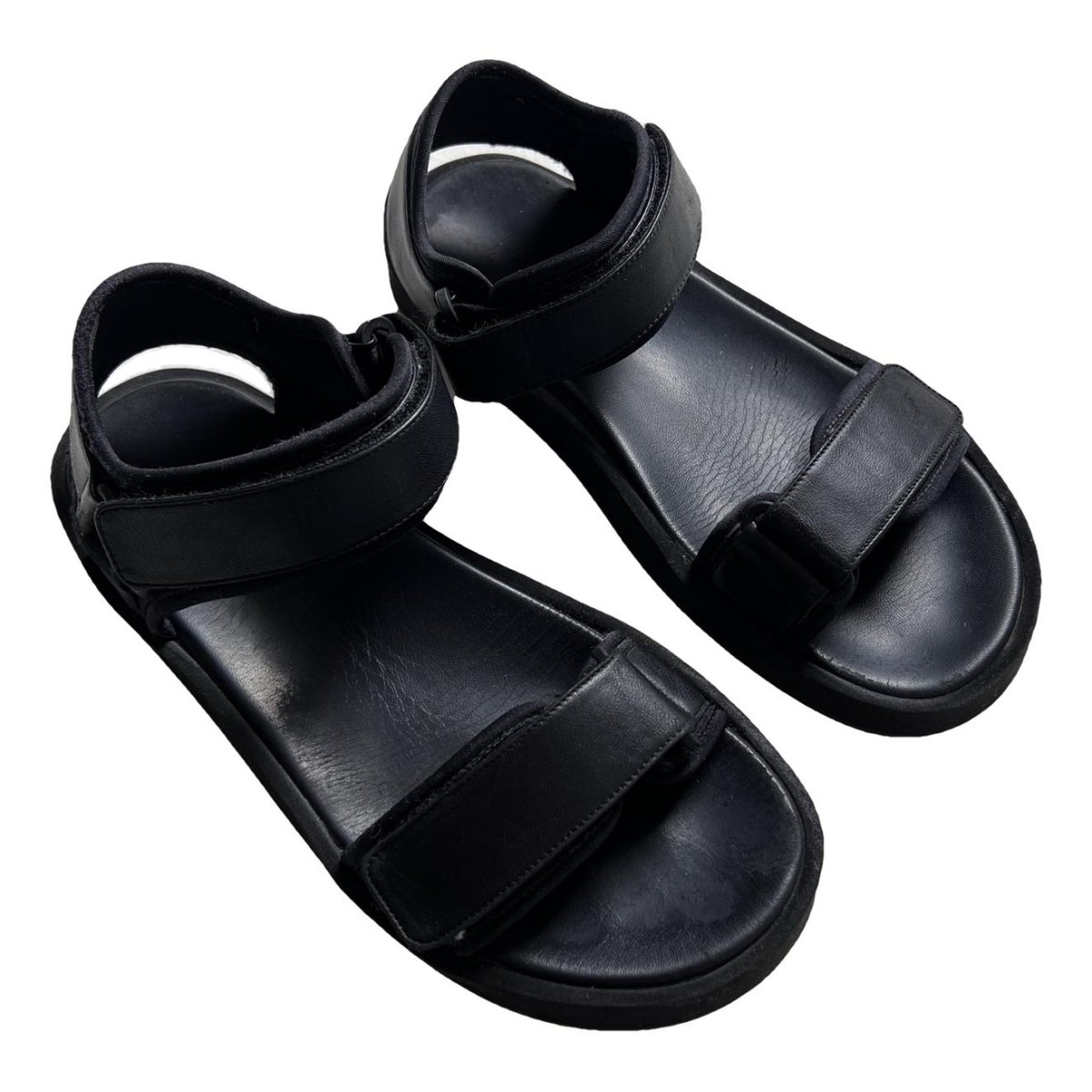 Hook And Loop leather sandal
