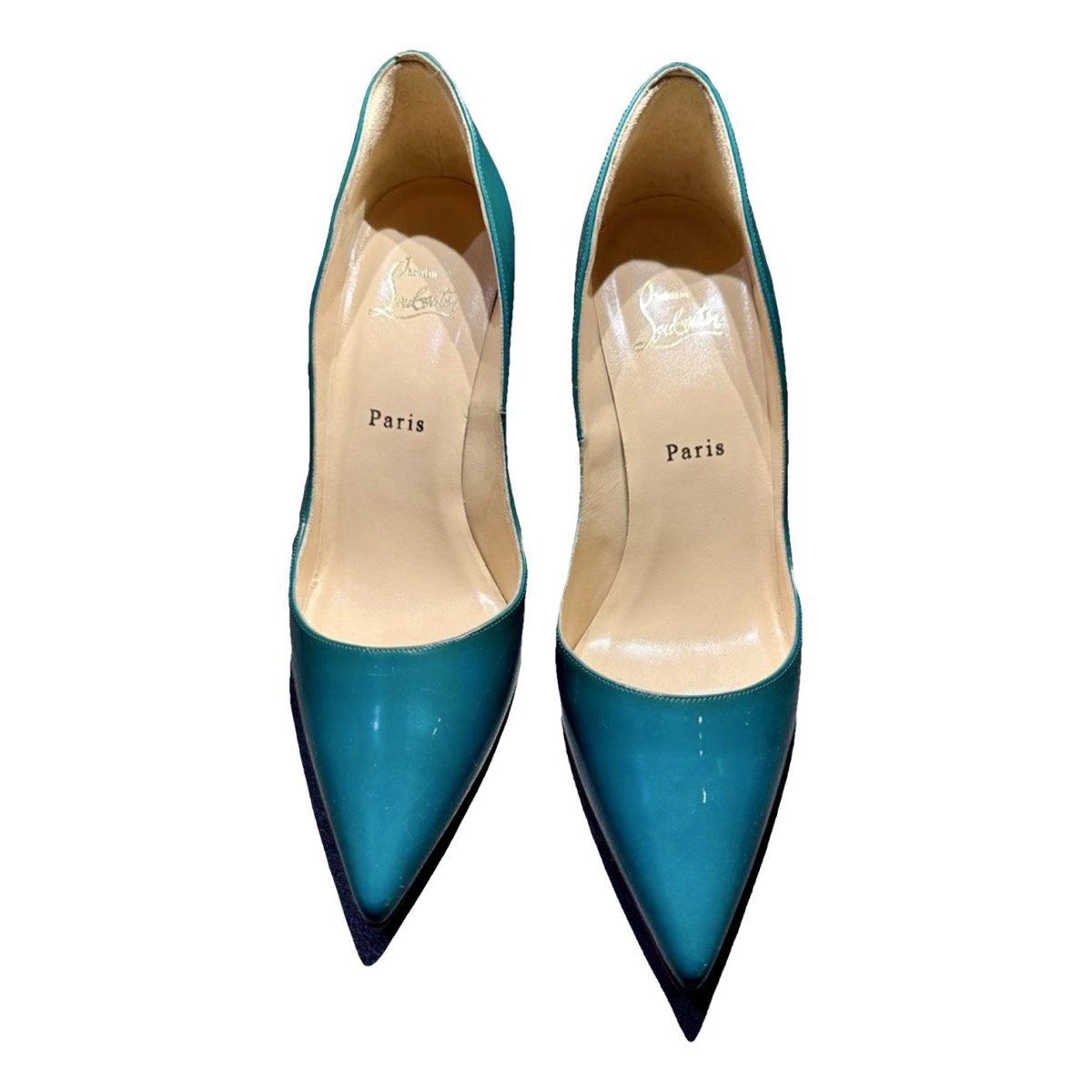 Corneille patent leather heels