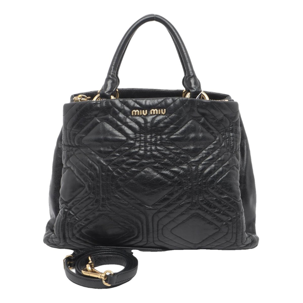 Miu Wander leather handbag