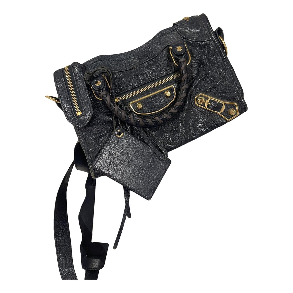 Classic Metalic leather handbag
